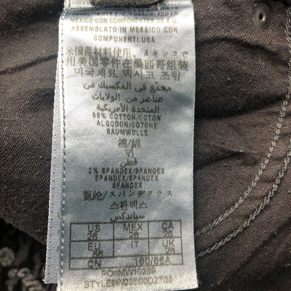 Guess Jeans 5-Pocket Black Washed Denim Skirt Size 26 - Picture 7 of 10